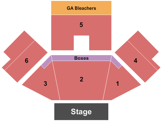 Jacobs Pavilion Seating Chart: Endstage GA 3