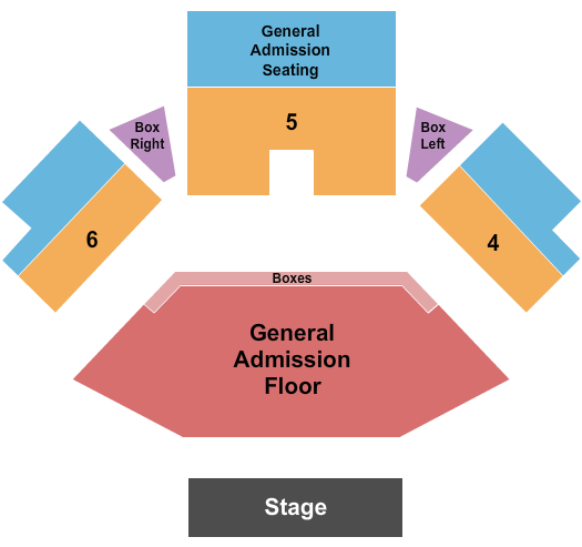 Jacobs Pavilion Seating Chart: Endstage GA Floor 2