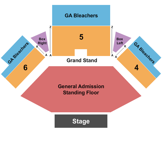 Jacobs Pavilion Seating Chart: Endstage GA Floor 3