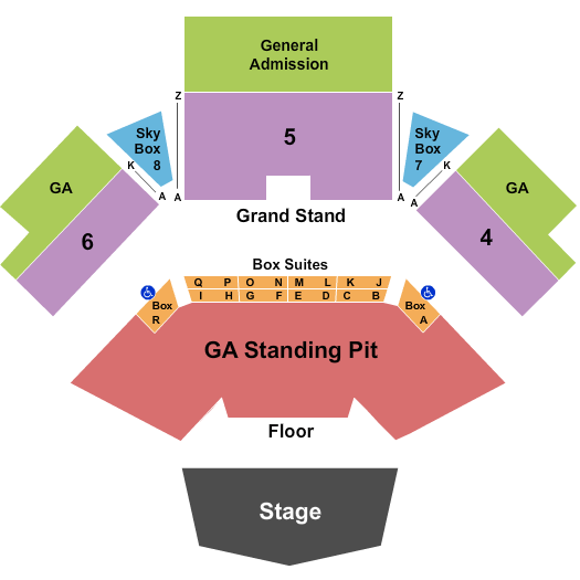 Jacobs Pavilion Seating Chart