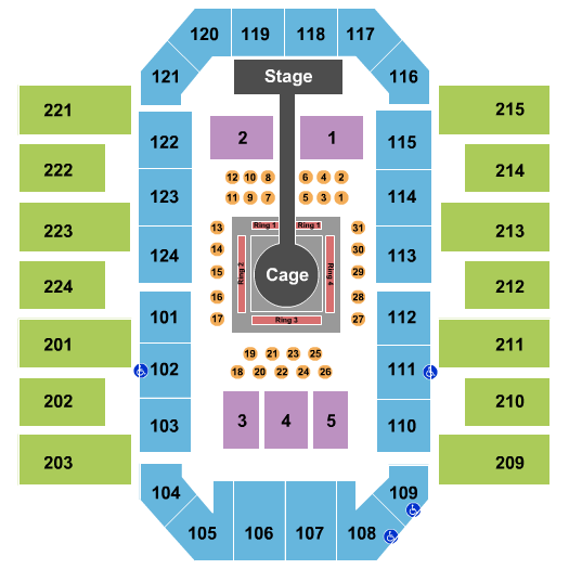 The Forum Seating Chart Mma