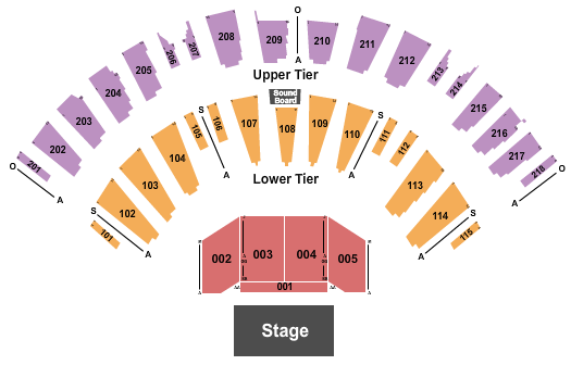 James L Knight Center Seating Chart: Endstage
