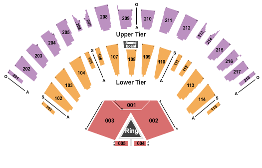 James L Knight Center Seating Chart: MMA