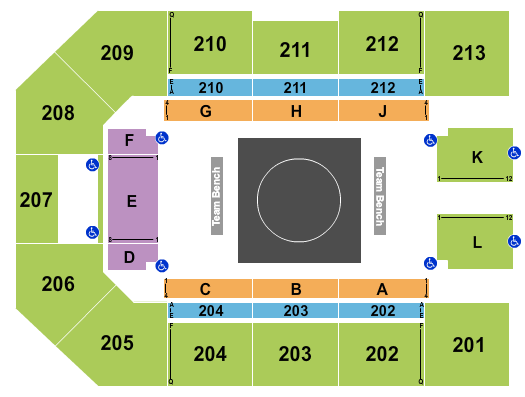 James T. Valvano Arena at Reynolds Coliseum Seating Chart: Wrestling