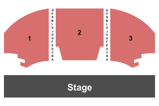James Truax Performing Arts Center Seating Chart: Endstage