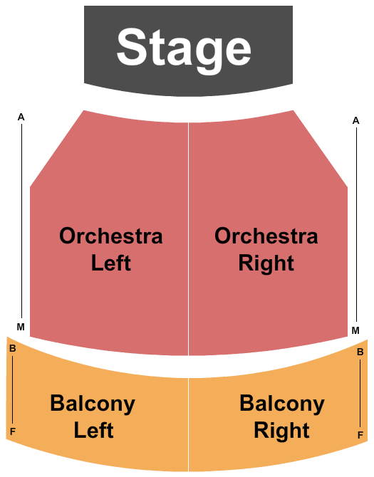 Jane Pickens Theater Seating Chart: End Stage