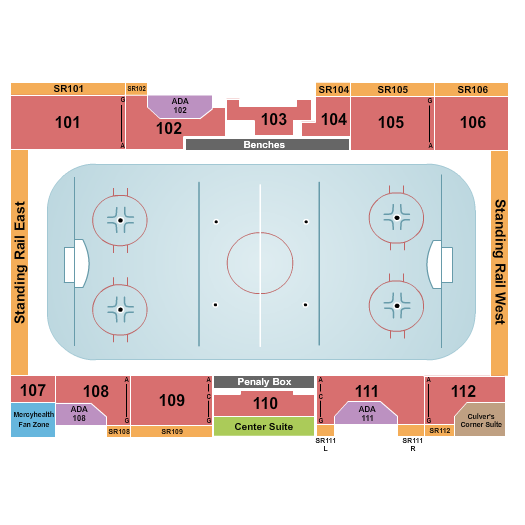 Janesville Ice Arena Seating Chart: Hockey