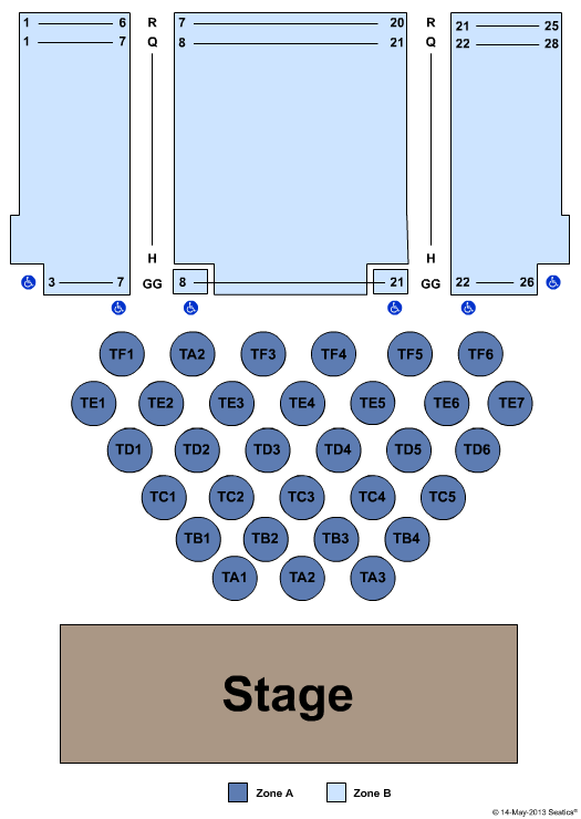 Janet & Ray Scherr Forum Theatre - Thousand Oaks Civic Arts Plaza Seating Chart