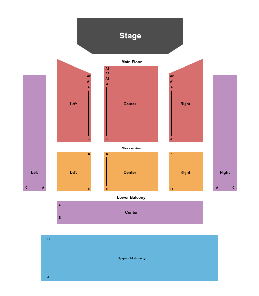 Jaqua Concert Hall Seating Chart