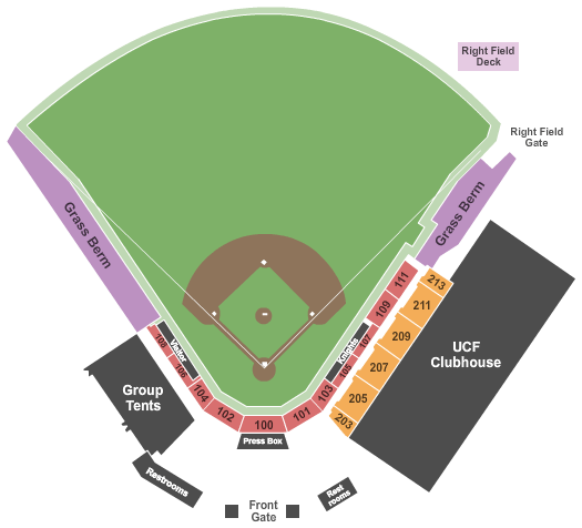 Ucf Baseball Stadium Seating Chart