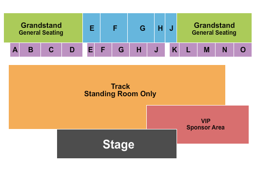 Jay County Fairgrounds Seating Chart: Endstage 5