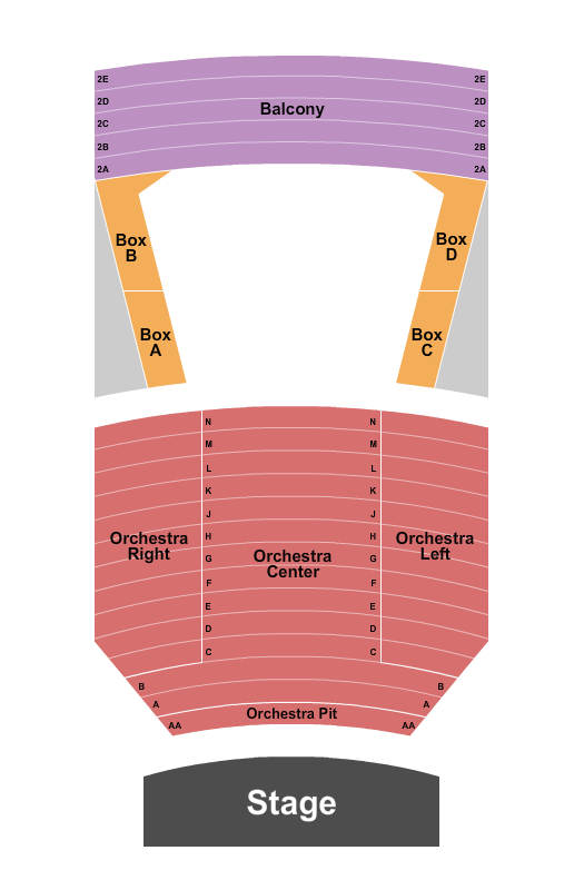 Jeanne Wagner Theatre At Rose Wagner PAC Seating Chart: End Stage 2