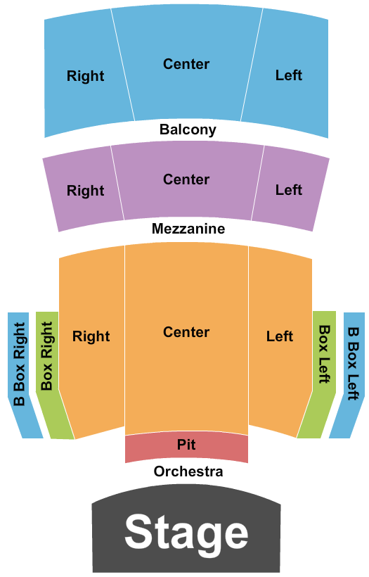 Jefferson Performing Arts Center Map