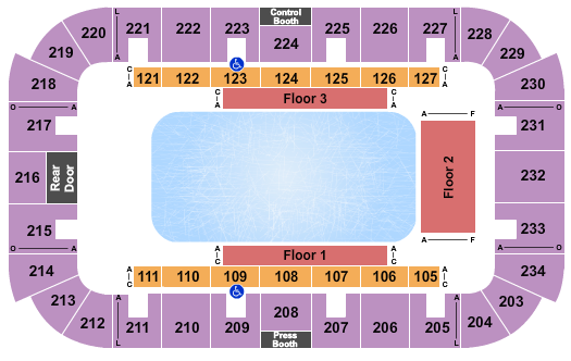 Jenkins Arena - RP Funding Center Seating Chart: Disney On Ice