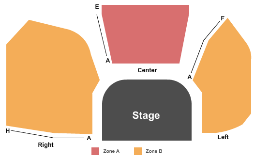 Jerry Orbach Theater at The Theater Center Seating Chart: Endstage Int Zone
