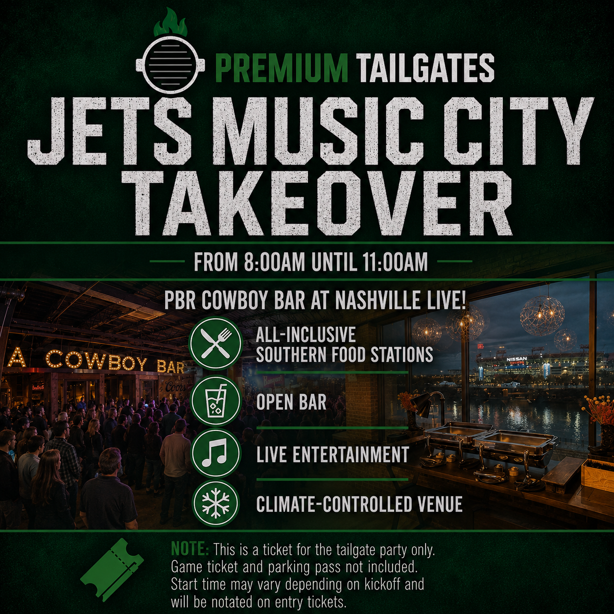 Nashville Live Seating Chart: Tailgate