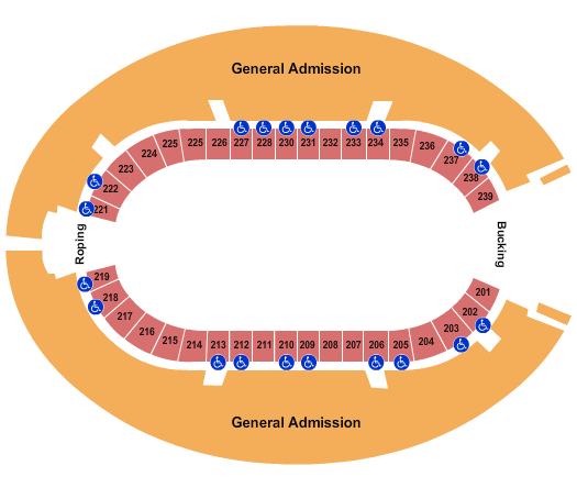 Jim Norick Arena Seating Chart: Horse Derby