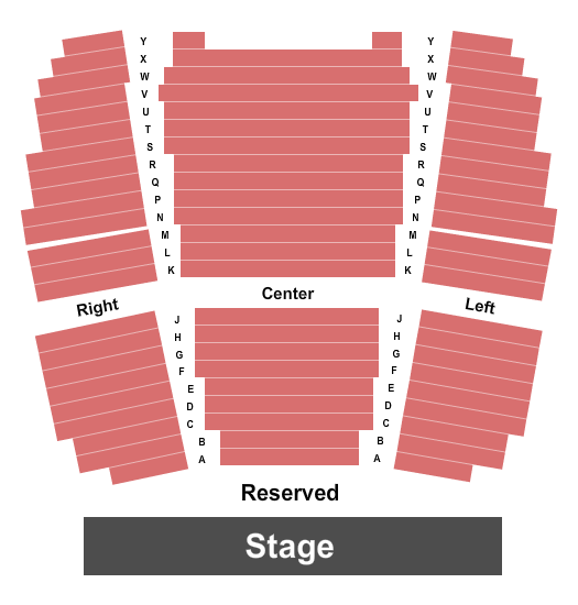 Jimmy H. Baker Center for the Arts Seating Chart: Endstage