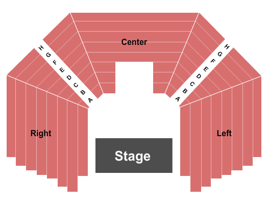 Joan H. Gillings Center For Dramatic Arts Seating Chart: Center Stage