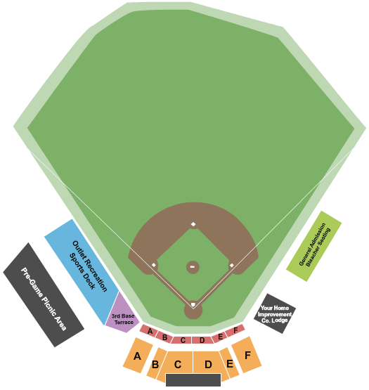 Joe Faber Field Seating Chart: Baseball