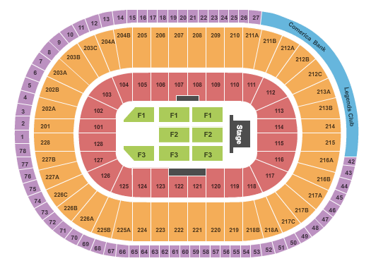 Little Caesar Arena Concert Seating Chart