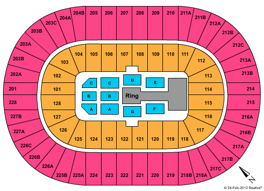 Joe Louis Arena seating chart