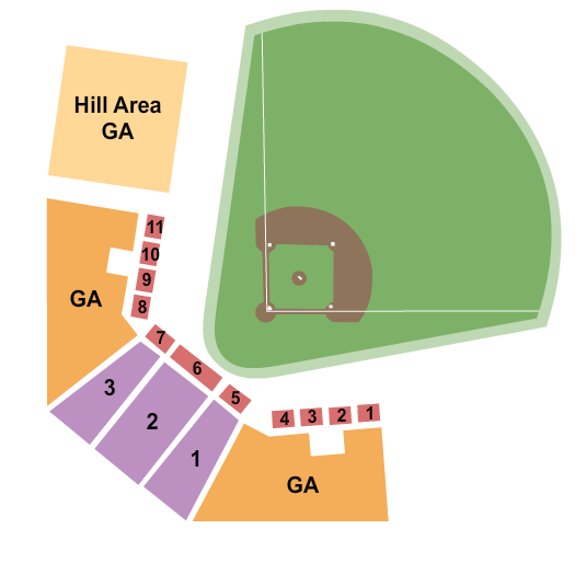 Joe Miller Ballpark Map