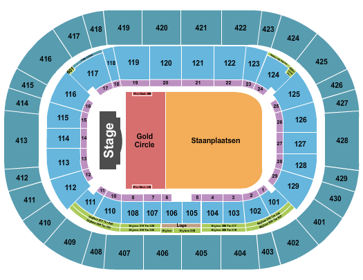 Johan Cruijff Arena Seating Chart: Bruno Mars