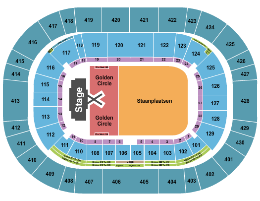 Johan Cruijff Arena Seating Chart: Luke Combs