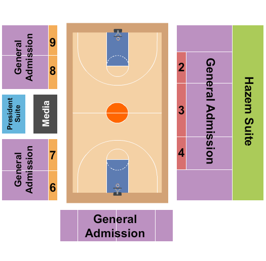 John A. Daskalakis Athletic Center Seating Chart: Wrestling