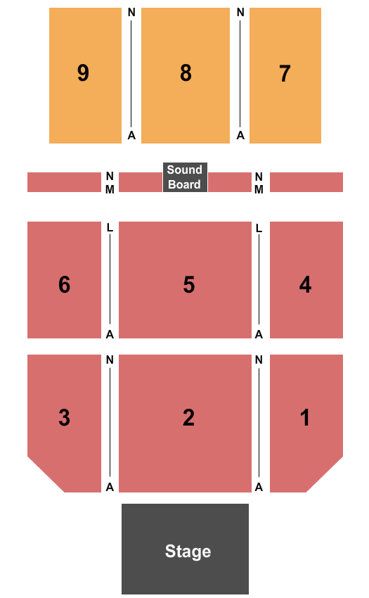 Nugget Ballroom At Nugget Casino Resort Seating Chart: End Stage