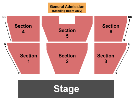 John Hunt Auditorium at UGA Tifton Campus Conference Center Seating Chart: Endstage w/GA