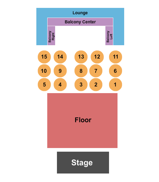 John, James and Clara Knight Stage Seating Chart