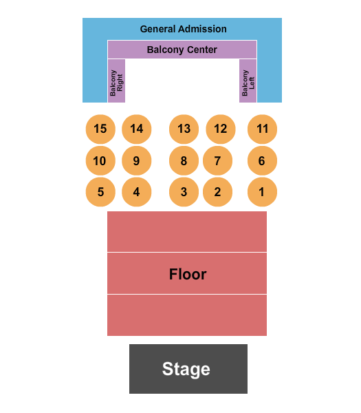 John, James and Clara Knight Stage Seating Chart
