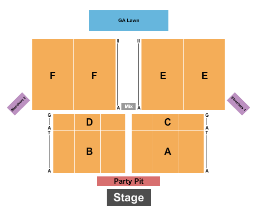 John Jimmie Rodeo Grounds Seating Chart: Festival