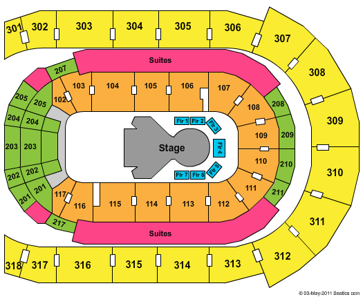 Budweiser Gardens Seating Chart