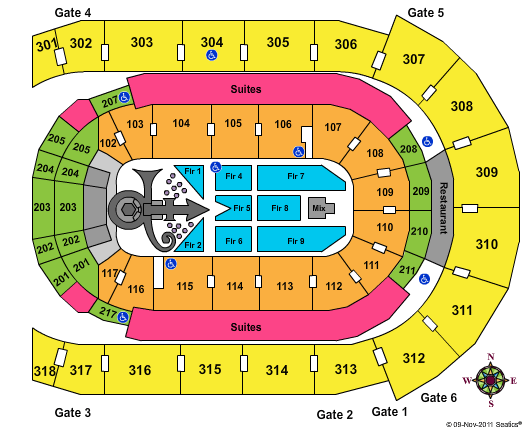 Budweiser Gardens Seating Chart