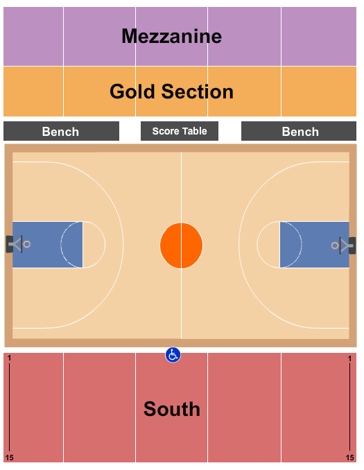 John Lance Arena Seating Chart: Basketball