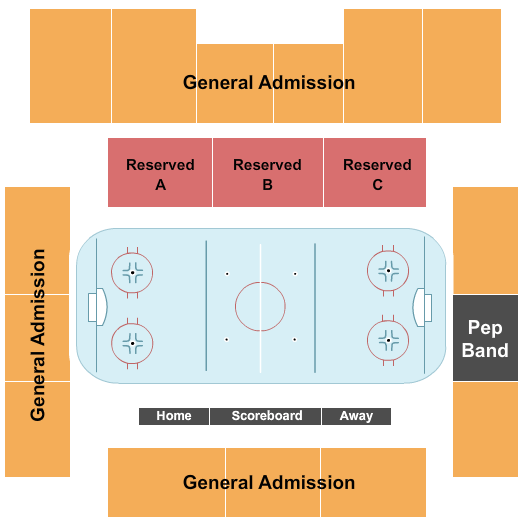 John Macinnes Student Ice Arena Seating Chart: Hockey