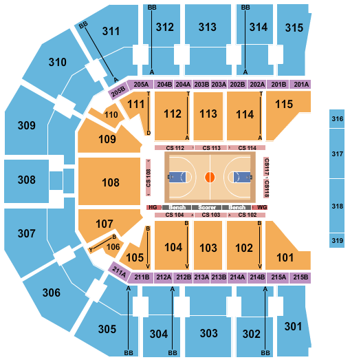 John Paul Jones Arena Seating Chart: Basketball - Harlem Globetrotters