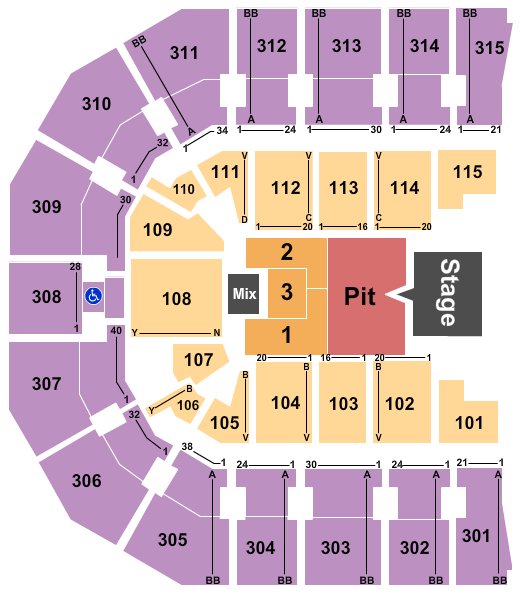 John Paul Jones Arena Seating Chart Luke Bryan