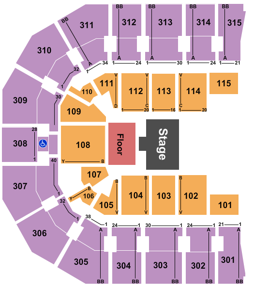 John Paul Jones Arena Seating Chart: Quarterhouse