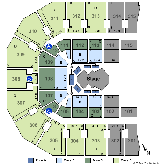 John Paul Jones Arena Seating Chart