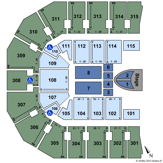 John Paul Jones Arena Seating Chart