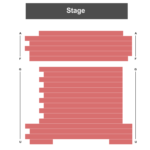 John W. Engeman Theater Seating Chart: End Stage