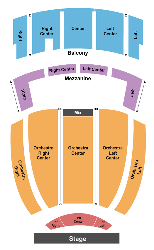 Johnny Mercer Theatre Seating Chart: Endstage 3 Pits 2