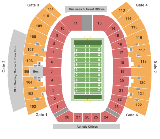 Seating Chart Texas Longhorn Football Stadium