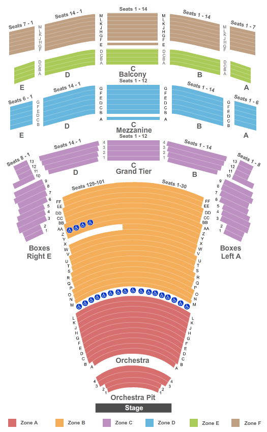 Wortham Center Seating Chart Houston Tx