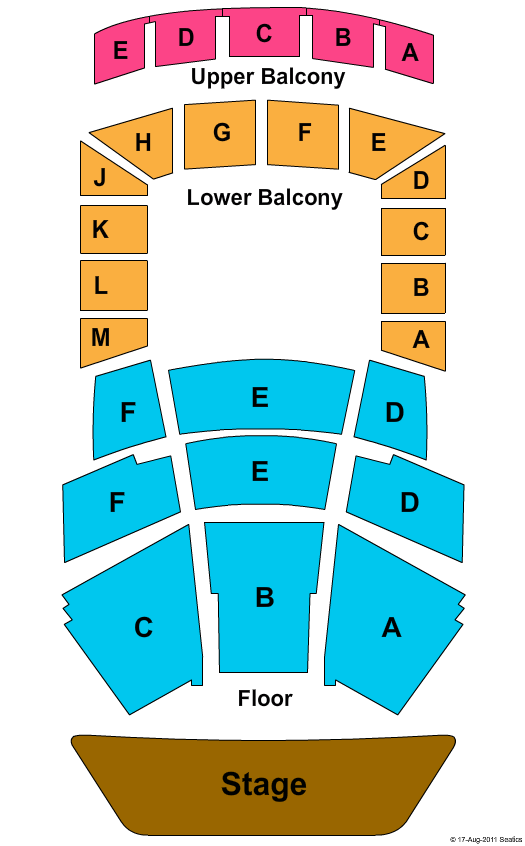 Jorgensen Center Seating Chart