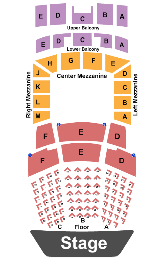 Mansfield Performing Arts Seating Chart